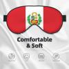 Flag of Peru Soft Eye mask, All Over Printed, 96% Polyester 4% Spandex view 3