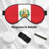 Flag of Peru Soft Eye mask, All Over Printed, 96% Polyester 4% Spandex view 4