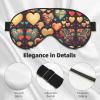 Colorful Hearts Soft Eye mask, All Over Printed, 96% Polyester 4% Spandex view 4