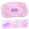 GOOHOCHY Portable Hair Washing Basin for Bedside Use Shampoo Bowl for Elderly Pregnant Women Boys and Girls Easy to Clean Plastic Hair Wash Sink for Home Care and Bedridden Patients view 3