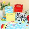 24Pcs Cartoon Story Birthday Party Favor Boxes for Toy Inspired Game Story Party Decorations Cow Print Sky Blue Cloud Treat Boxes Toy Party Goodies Boxes for Kids Baby Shower Party Supplies 5.95.93 view 4