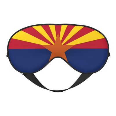 Arizona Flag Soft Eye mask, All Over Printed, 96% Polyester 4% Spandex