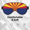 Arizona Flag Soft Eye mask, All Over Printed, 96% Polyester 4% Spandex view 3