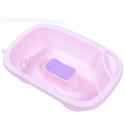 FRCOLOR Portable Hair Washing Basin Lying Flat Shampoo Bowl for Elderly Bedridden Plastic Wash Basin