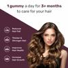 Biotin Hair Gummies | for Stronger & Healthy Hair & Assists Hair Growth | with Sesbania,Amla Grapeseed Extract | Hair Supplements for Men&Women Strawberry Flavour-30 Gummies view 3