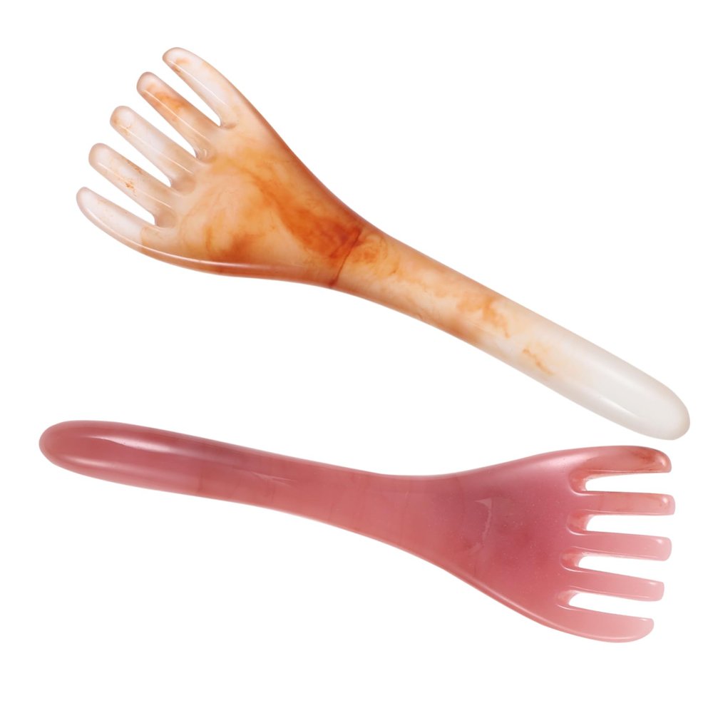 KOMBIUDA 2pcs Scalp Massager for Headaches Massaging Comb Hook Beauty Tools for Scalp Psoriasis Treatment Head Massage Tool