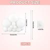 10pcs Cloud Cupcake Toppers - Realistic Plush Cloud Cake Decorations, Yarn Ball Cake Toppers, Dessert Decorations, Cake Picks for Birthday, Wedding, Baby Shower (White) view 2