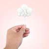 10pcs Cloud Cupcake Toppers - Realistic Plush Cloud Cake Decorations, Yarn Ball Cake Toppers, Dessert Decorations, Cake Picks for Birthday, Wedding, Baby Shower (White) view 4