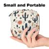 Cowboy Hat Cactuses Western Period Pouch, Portable Tampon Storage Bag for Sanitary Napkins, Tampon Holder for Purse Feminine Product Organizer, First Period Gifts for Teen Girls School view 2
