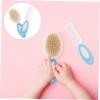 CIMAXIC 2pcs Hair Brush Set Soft Wool Shampoo Grooming Comb for Boy Girl and Toddlers Gentle Scalp Massager for Lightweight and Easy to Use view 3