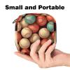Baseball Ball Background Period Bag, Sanitary Napkin Storage Bag, Portable Period Bags for Teen Girls Period Small Pouch Pad Bag for Feminine Products view 2