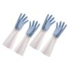 COOLHIYA 2pairs Food Service Gloves Cooking Gloves Household Cleaning Latex Flannelette Long Cuffs Non-slip Design view 1