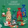 100Pcs Christmas Sugar Cookies Bag DIY Candy Bag with Santa Claus Packaging Festive Treats for Gifting view 3