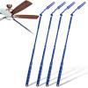 Colingmill 4 Pcs 3 ft Replacement Handles Compatible with Swiffer Duster Refill, Extended Handle, Removal Duty, Adjustable Length for Home Fan Window Cleaning (Blue) view 1