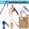Colingmill 4 Pcs 3 ft Replacement Handles Compatible with Swiffer Duster Refill, Extended Handle, Removal Duty, Adjustable Length for Home Fan Window Cleaning (Blue) view 2