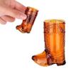 12 Pcs Western Cowboy Boot Shot Glasses, Mini Plastic Boot Shot Glass, Transparent Mini Cups, Reusable Plastic Boot Cups for Cowboy Cowgirl Western Theme Party Supplies (Brown) view 1