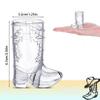 12 Pcs Western Cowboy Boot Shot Glasses, Mini Plastic Boot Shot Glass, Transparent Mini Cups, Reusable Plastic Boot Cups for Cowboy Cowgirl Western Theme Party Supplies (Pink) view 4
