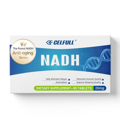 CELFULL NADH Supplement NAD+ Supplement for Immune Support Anti-Aging Cell Regeneration Energy, 20mg