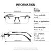 K.LAVER Photochromic Progressive Reading Glasses Multifocus Anti-blue Light Men's Computer Metal Women's Reading Glasses view 3