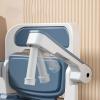 Adjustable Commode Toilet Chair, Mobile Portable Adult Toilets, Bedside Commode Seat with Handles, Bedside Toilet Chair Potty Chair, Ideal for Elderly,Blue view 4