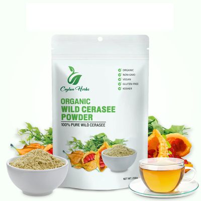 200g Wild Cerasee Powder - Pure Bitter Herbal Powder Well-Cleaned and Wild-Crafted Healthy Whole Plant Powder