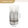 Baluue Portable Toothbrush Organizer Travel Toothbrush Container for Clean and Tidy Storage for Camping and Travel Stylish Design Gray view 2