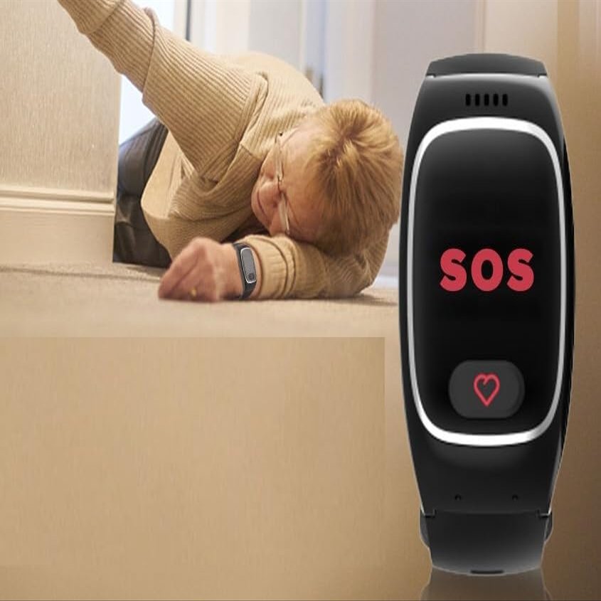 Elderly Alert | No Subscription | No Fees | Mobile Medical Alert System | Fall Detection | Waterproof | Speak to 911