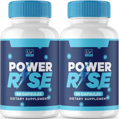 (2 Pack) Power Rise Pills, Power Rise Capsules Advanced Formula, Official Power Rise All Natural Capsulas, Power Rise All-Natural Support Pastillas, Power Rise Pills Reviews, 120 Capsules For 2 Months
