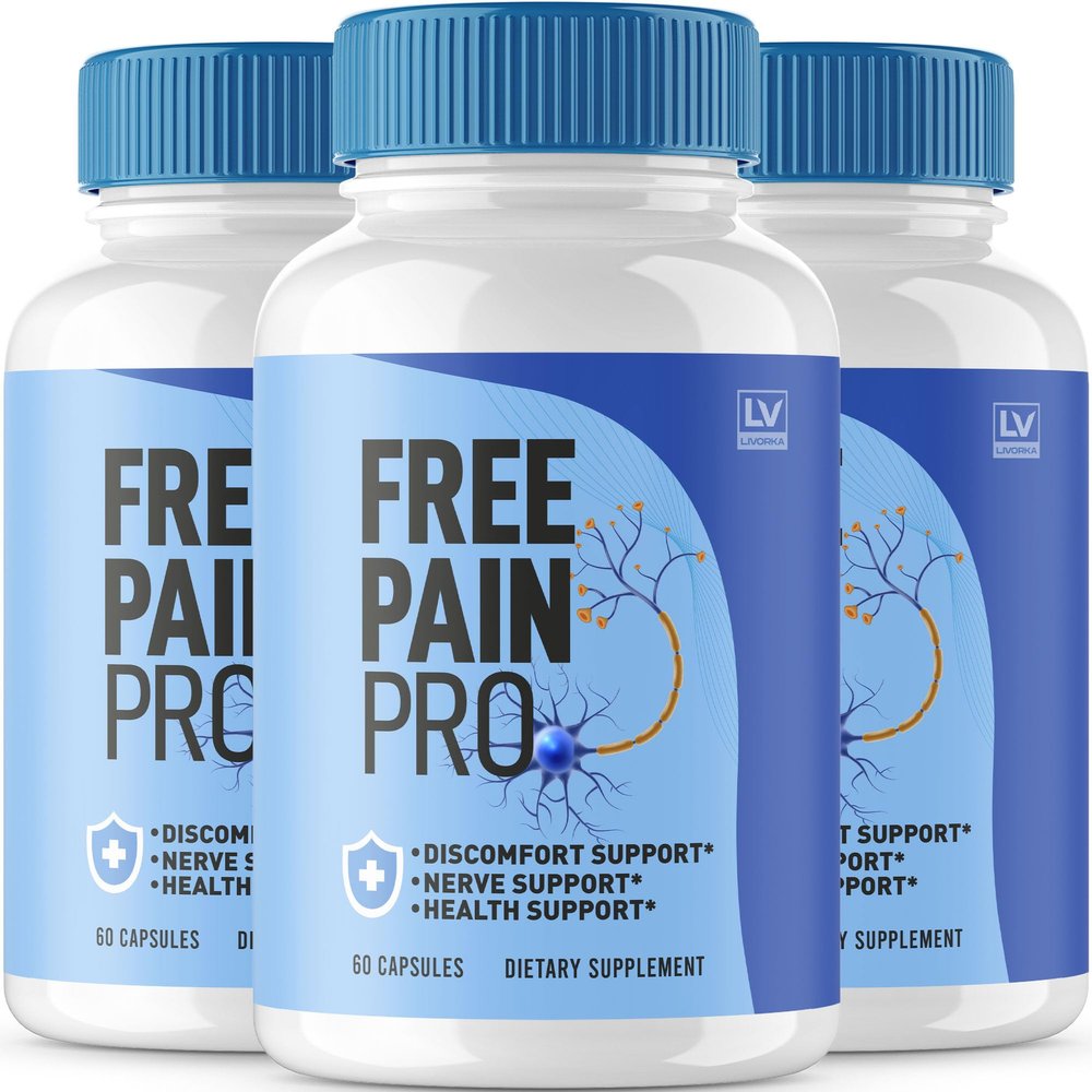 (3 Pack) Free Pain Pro Capsules, Official Free Pain Pro Supplement Capsules Advanced Formula, Free Pain Pro Pills All Natural to Support Overall Wellness, Free Pain Pro Formula Review, 180 Capsules