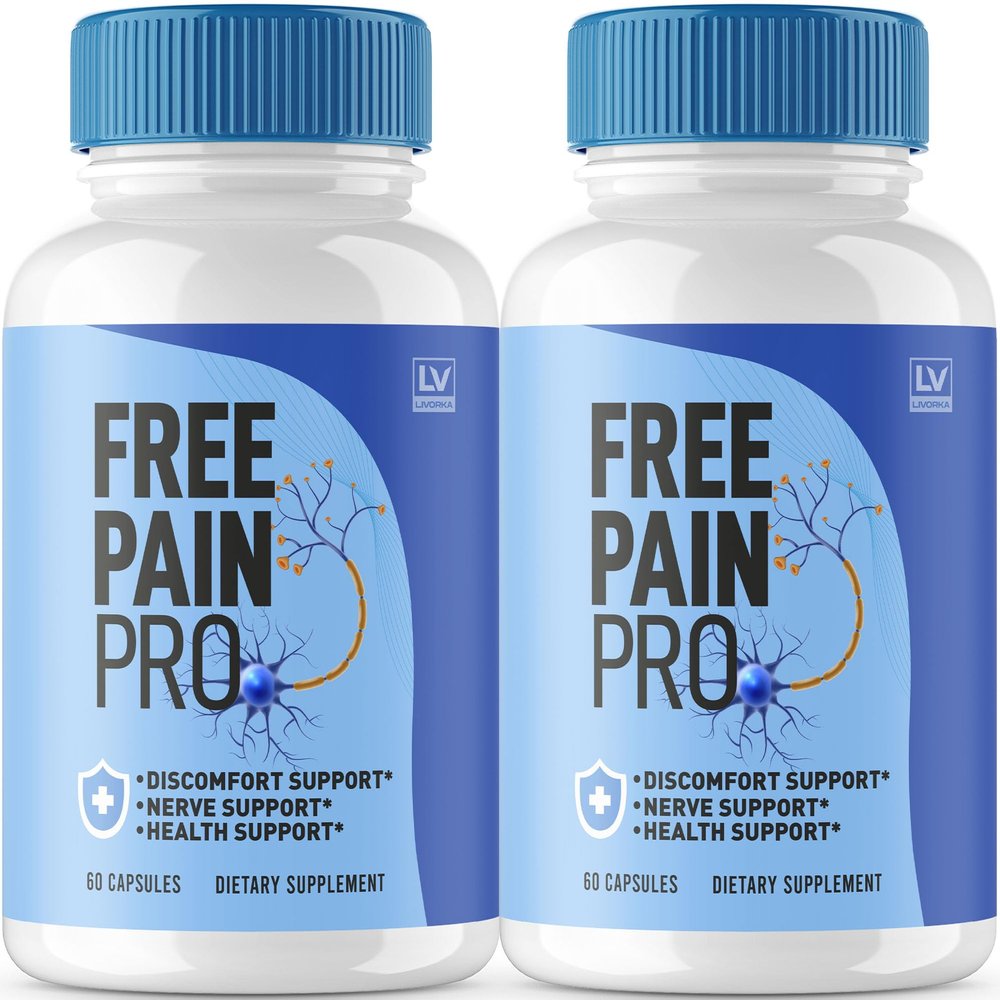 (2 Pack) Free Pain Pro Capsules, Official Free Pain Pro Supplement Capsules Advanced Formula, Free Pain Pro Pills All Natural to Support Overall Wellness, Free Pain Pro Formula Review, 120 Capsules