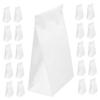 ABOOFAN 100pcs Paper Emesis Bags for Travel Self-sealing Motion Sickness Vomit Bags for Airplane Car and Public Transport Easy Cleanup Spill Prevention view 1