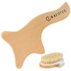 BALVIVE Maderoterapia Wood Massage Tool for Lymphatic Drainage & Dry Brushing Body Brush Set  Natural Bristle & Massager for Exfoliating, Contouring & Body Sculpting Legs, Stomach, Neck, Thighs view 1