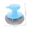 PLAFOPE 5sets Stainless Steel Kitchen Wire Brush Dish Scrubber Sink Scrubber Brush Pan Cleaning Tool view 2