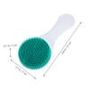 Baluue Baby Exfoliator Brush Bath Brush for Hair Scalp Massager Pp and Silicone Material Green view 2