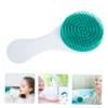 Baluue Baby Exfoliator Brush Bath Brush for Hair Scalp Massager Pp and Silicone Material Green view 4