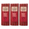 Hickory Farms Beef Sticks 3-Pack | High-protein snack, gluten free, meat sticks for snacking, made with premium beef, good for camping, hiking, lunch, college care packages view 1