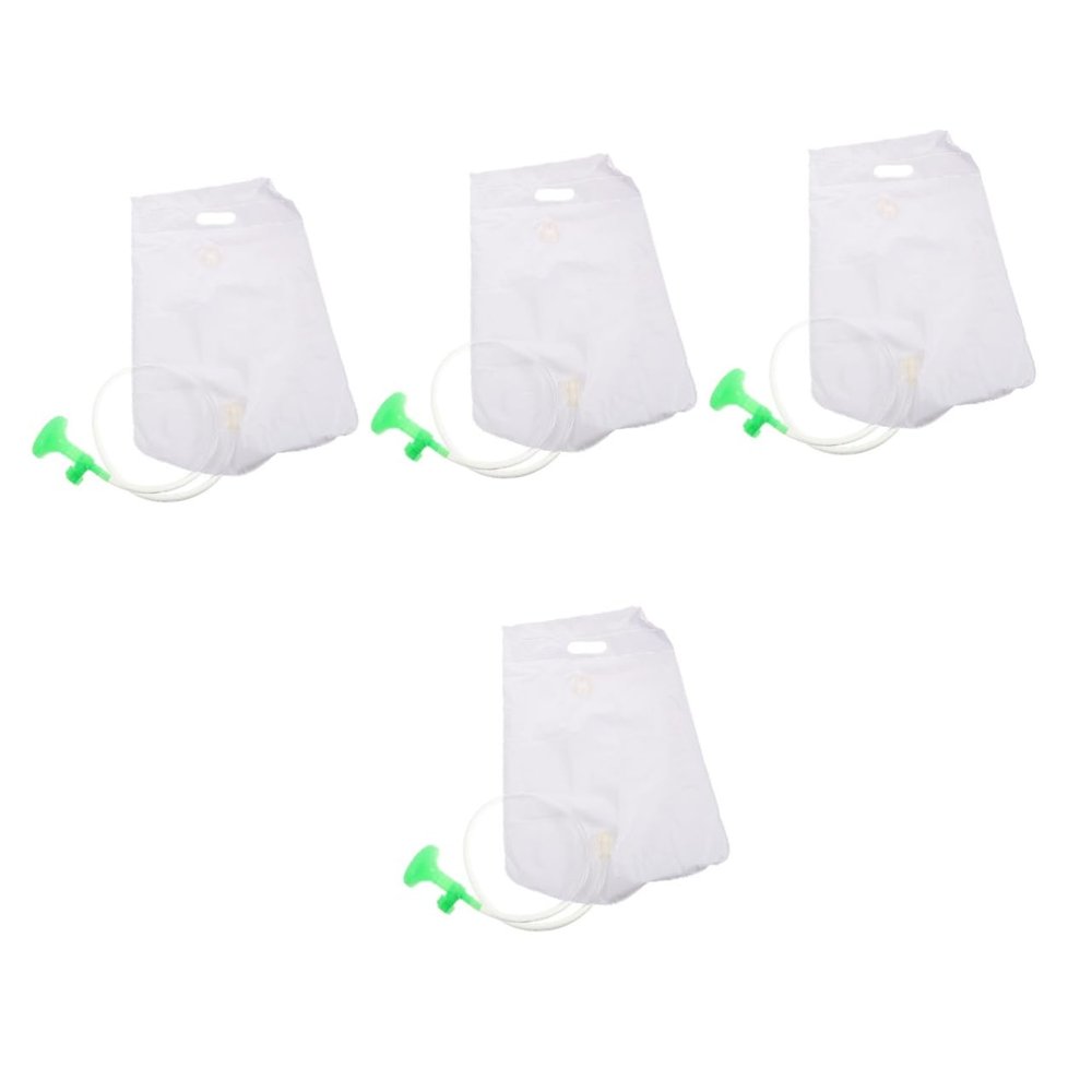 FRCOLOR 4pcs Portable Bedside Shower Bag Inflatable Water Bag for Shower Easy Shampooing for Elderly Pregnant Women