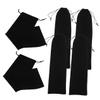 Xmas 6 Pack Curling Iron Bags Flannelette Drawstring Storage view 1