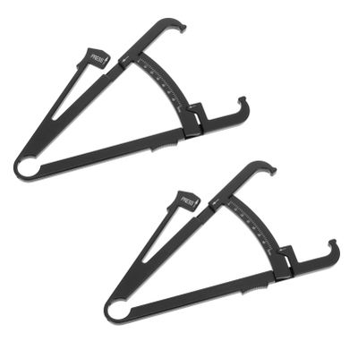 BCOATH 2pcs Handheld Skinfold Caliper Measurement Tool for Accurate Analysis Thickness Gauge for Men and Women for Fitness Tracking and Health Monitoring