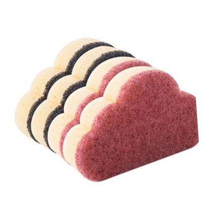 OHPHCALL 12pcs Practical Kitchen Cleaning Sponges Cloud Shaped Reusable Dish Sponges for Home Cleaning