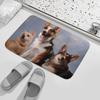Bathroom Rugs Dogs Bath Mat Non-Slip Shower Mat Bathtub Mats Absorbent Coral Velvet Bath Rugs Floor Mat for Bathroom Floor, Tub and Shower 31.5x19.7 Inch view 4