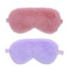 2 PCS Furry Eye Cover Plush Eye Mask Fuzzy Eye Covering Sleep Blindfold Cute Sleep Masks for Women Night Eyeshades Nap Masks view 1