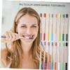OHPHCALL Adult Toothbrush 4pcs Bamboo Toothbrush Soft Bristles Ergonomic Handle Travel Home Use view 2
