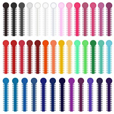 1040 Pcs Multi-Color Rubber Bands, Orthodontic Ligature Ties Kit - O-rings Braces Dental Ties for Orthodontic Procedures and Dental Braces (40 items)