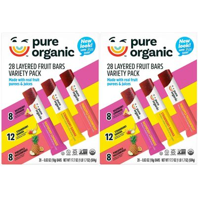 Layered Fruit Bars Variety Pack 28 count (Pack of 2)