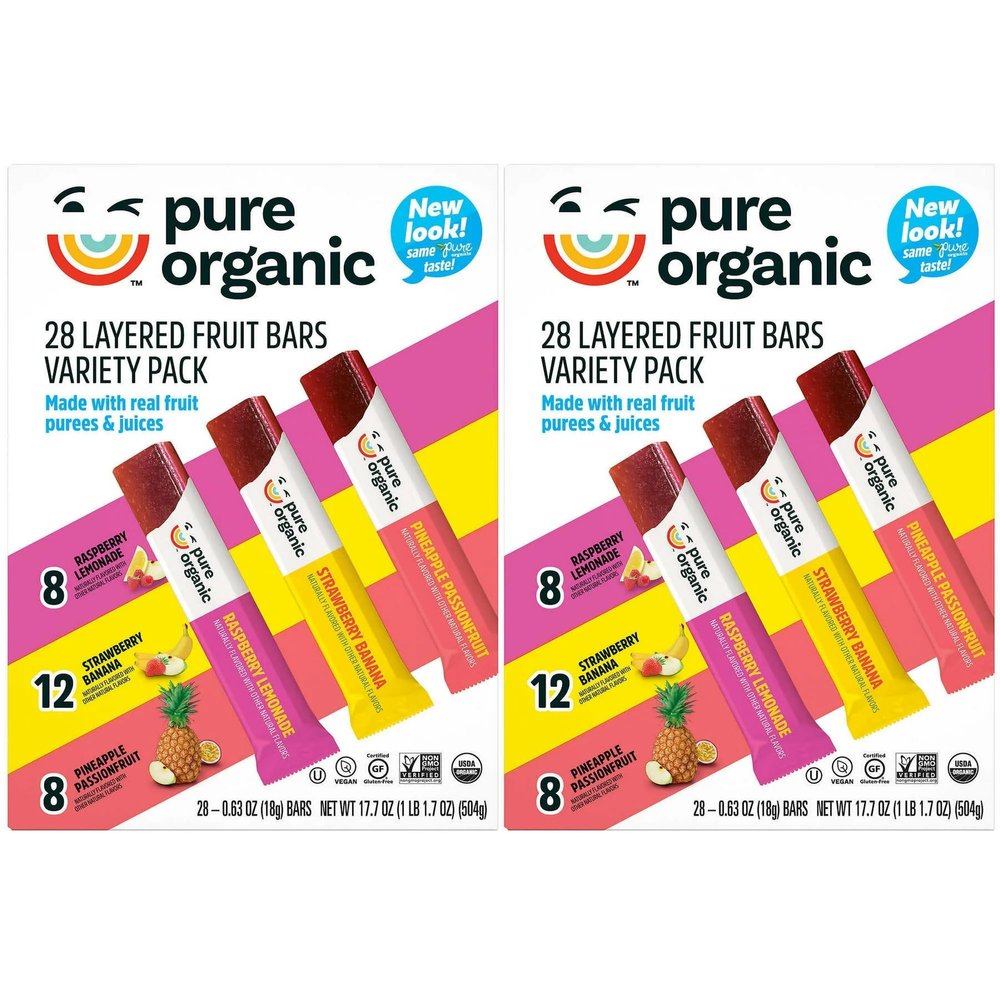 Layered Fruit Bars Variety Pack 28 count (Pack of 2)