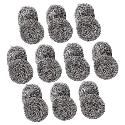 Outanaya 20pcs Dish Cleaning Brush Stainless Steel Scrubber Balls for Kitchen Cleaning Scrub Brush for Pot