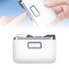 Electric Nail Clipper, 2 in 1 Electric Polishing Automatic Nail Clippers, Electric Nail Trimmers Manicure Nail Cutter, 2 Speed Fingernail Clippers Nail File with Light for Seniors Kids Adults (White)