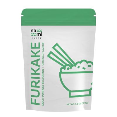 NAMI FOODS Furikake Seasoning - Original Flavor with Seaweed and Sesame Seeds, Savory Topping for Rice, Vegetables & More, 3.5 oz
