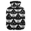 1 L Hot Water Bottle Butterfly and Stars Hot Water Bottle with Cover Soft Velvet Hot Water Bag for Pain Relief Small Hot Water Bottle for Kids Adult view 1